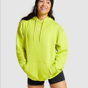 Gymshark Lime Oversized Training Hoodie sz Small